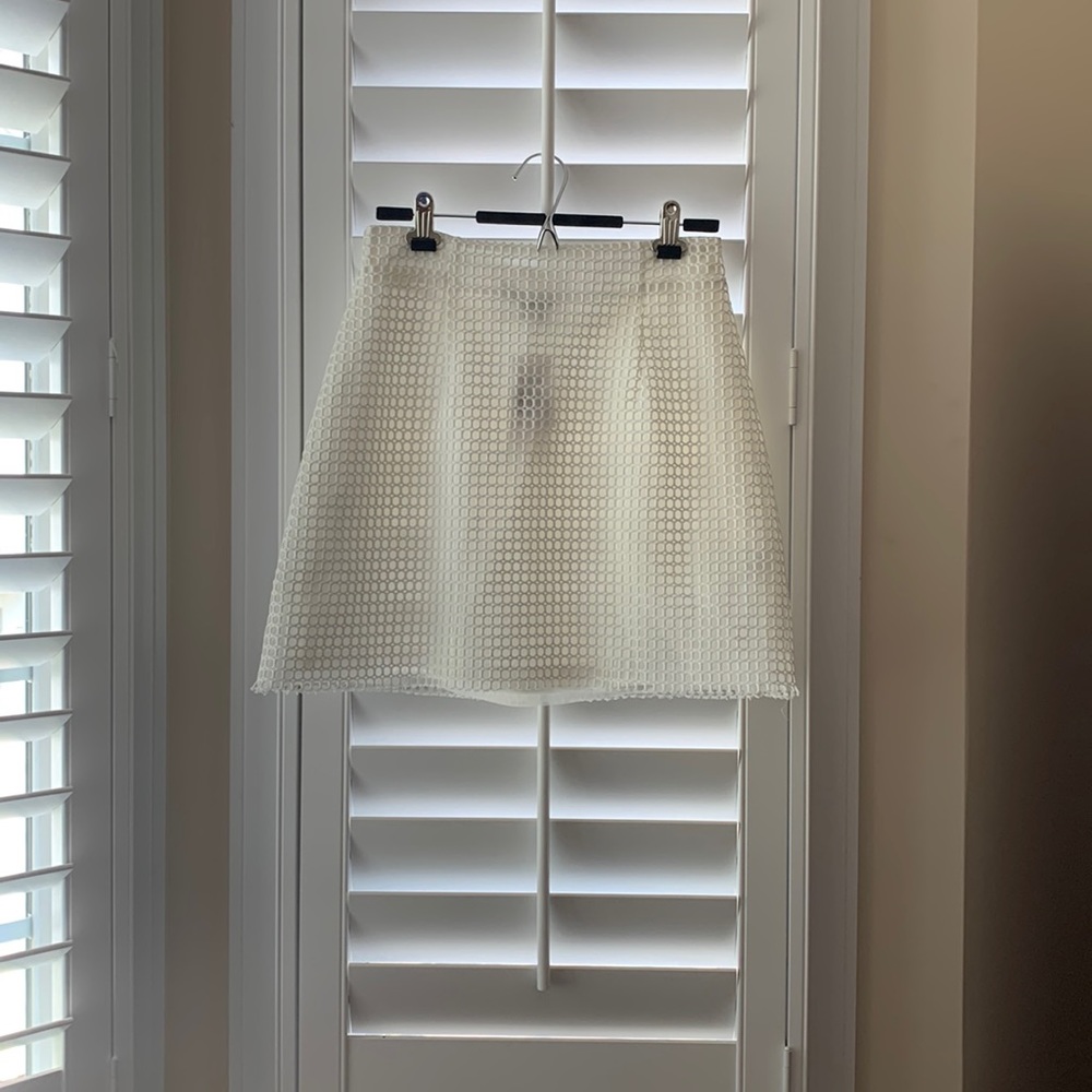 French Connection Space Lace Mini Skirt